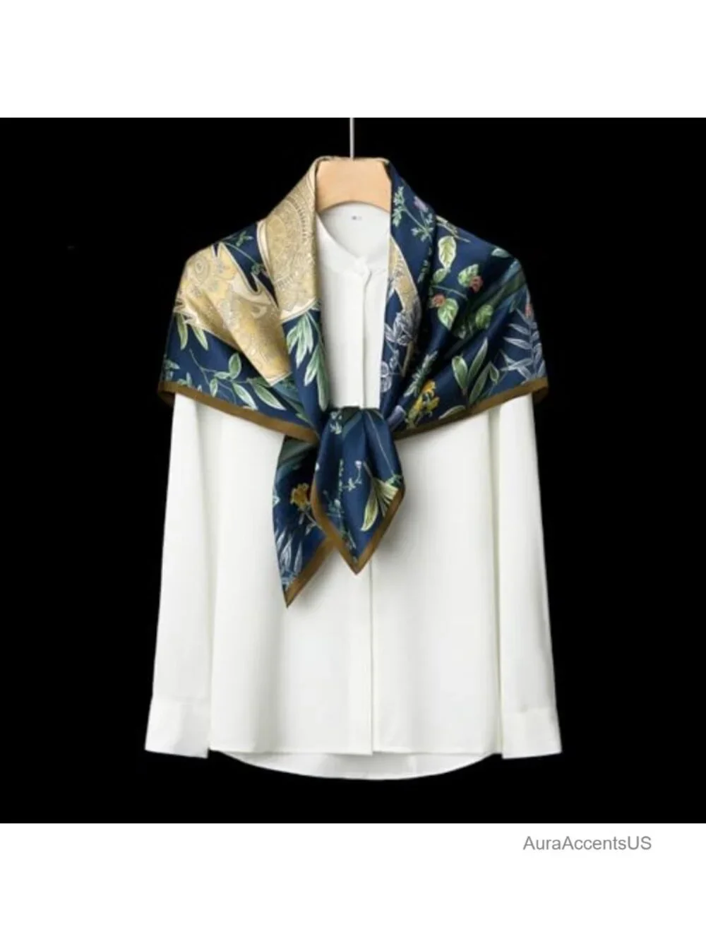 100% Mulberry Silk Scarf - 35